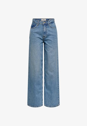 JDY, WIDE-FIT JEANS JDYCARINA HIGH WAIST WIDE LEG FIT JEANS - Wide Leg - light blue denim