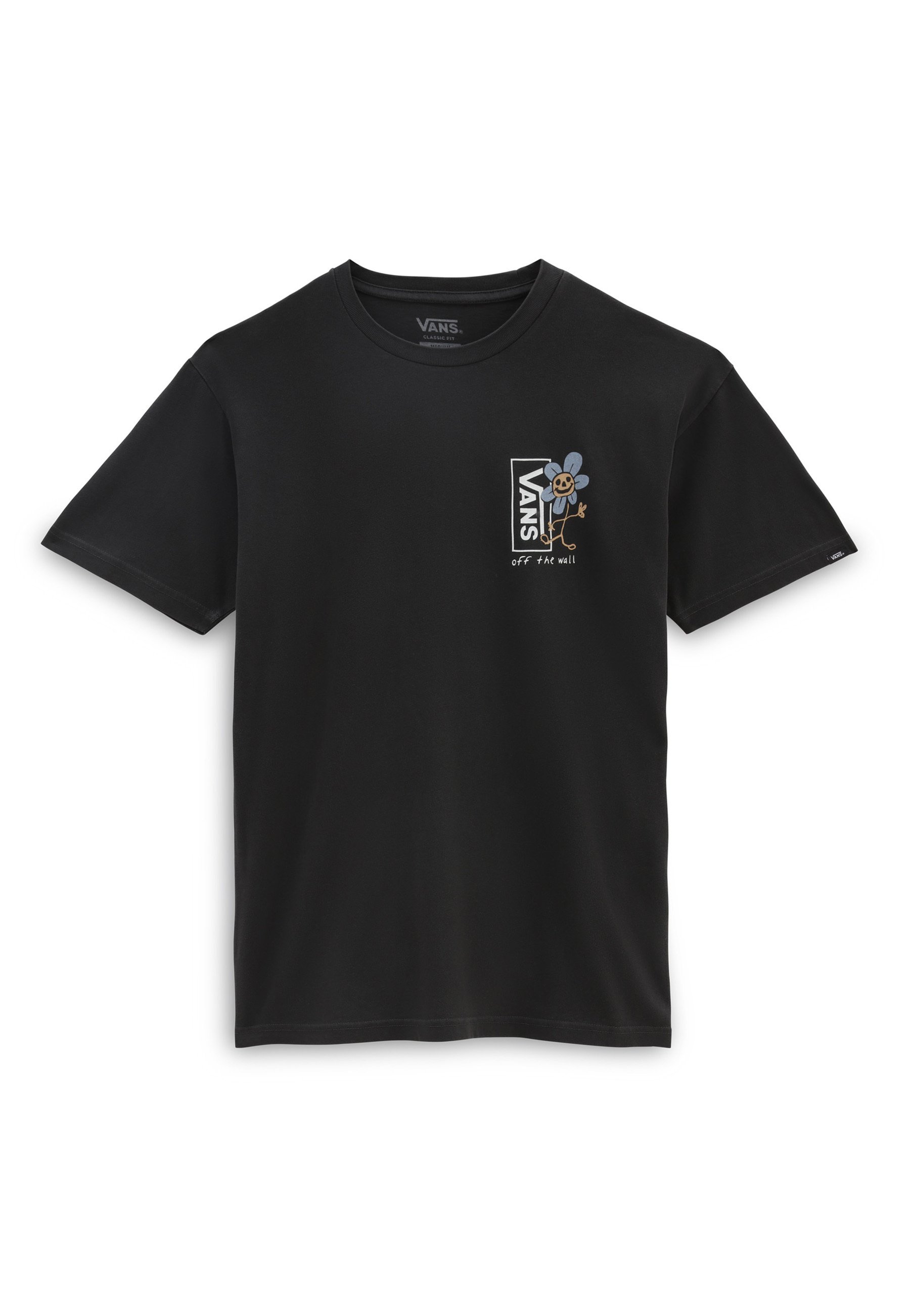 Vans TRIPPY GRIN FLORAL SS - T-shirt print - black/zwart - Zalando.nl