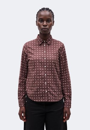 GANT, PRINTED SHIRT - Риза с копчета - darkened wine