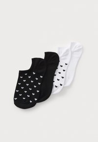 LOW ANKLE HEARTS 4 PACK - Nogavice - white