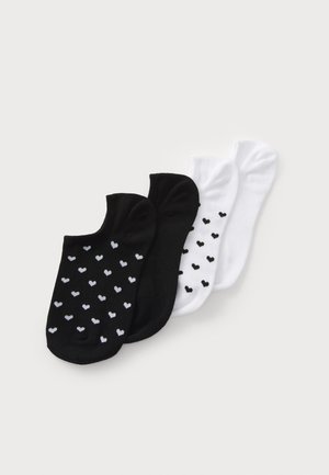 LOW ANKLE HEARTS 4 PACK - Socks - white