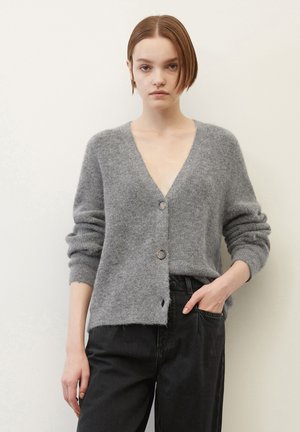 WITH RAGLAN SLEEVE - Cardigan - dark shadow melange