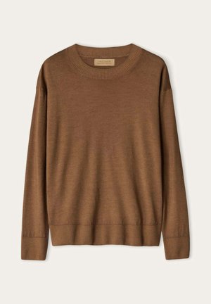 Falconeri, ULTRAFINE ROUND-NECK - Maglione - brown