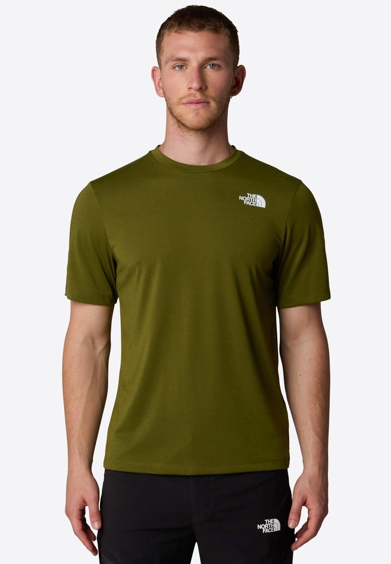 The North Face FOUNDATION MOUNTAINS FACES - Sportovní tričko - forest olive