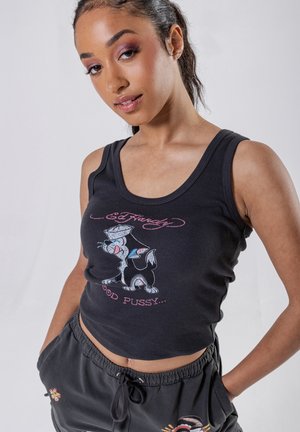 GOOD PUSSY CROPPED - Top - charcoal