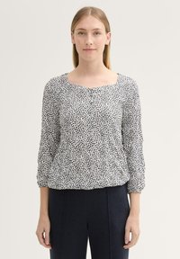 TOM TAILOR 3/4 ARM IN OPTIK - Pluus - organic navy dot design