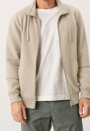 Mikina na zip - beige