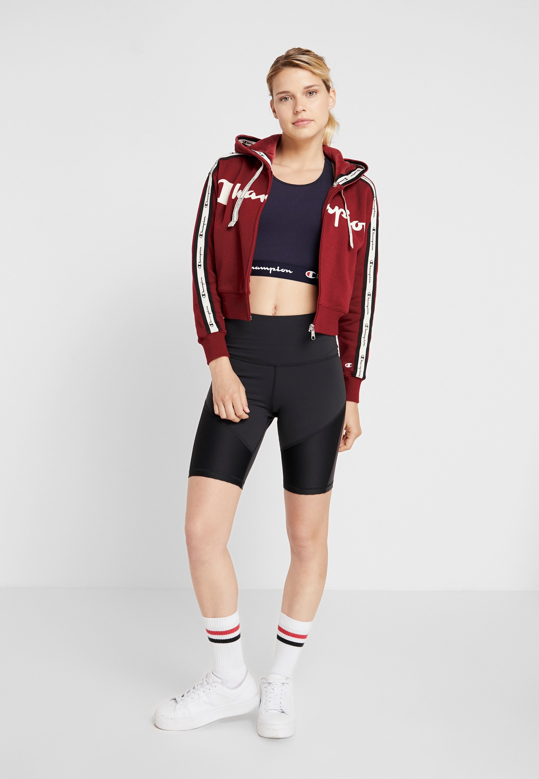 Champion HOODED FULL ZIP Sweatjacke red Champion HOODED FULL ZIP Sweatjacke red