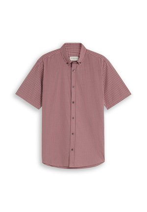 TOM TAILOR, OVERDYED CHECK SHIRT - Overhemd - dusty rose check
