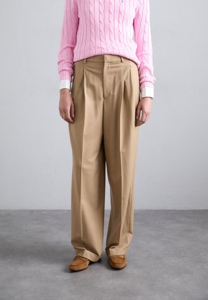 WIDE LEG PANT - Stoffhose - camel