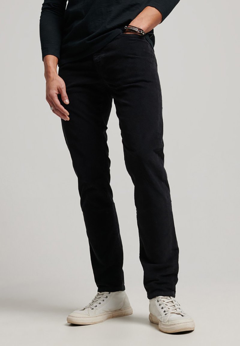 Superdry SLIM CORD Straight leg jeans black Zalando.ie