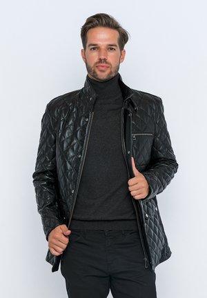 Giacca di pelle - black
