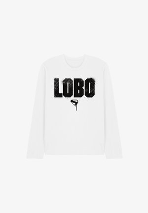 DC COMICS - SUPERMAN, SUPERGIRL LOBO LOGO - Long sleeved top - white