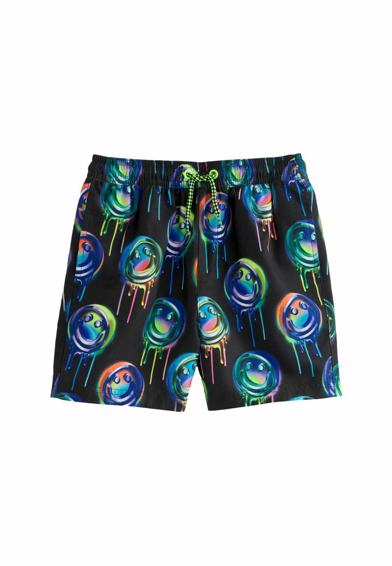 Next - PRINTED REGULAR FIT - Short de bain - black smiley face, Agrandir