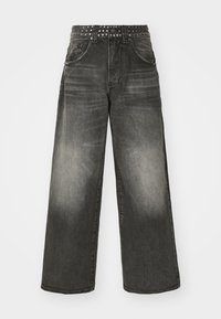 WASHED STUD COLOSSUS - Løst sittende jeans - black