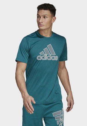 TRAINING - T-shirt con stampa - turquoise