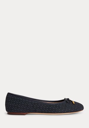 Lauren Ralph Lauren, JAYNA CABLE JACQUARD FLAT - Ballerines - navy