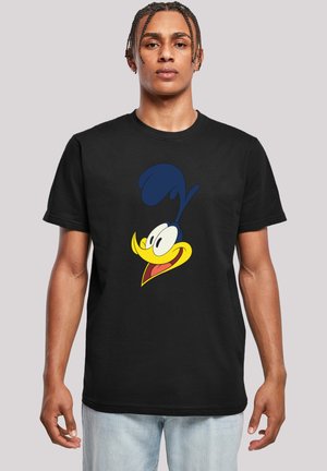LOONEY TUNES ROAD RUNNER FACE - Print T-shirt - black