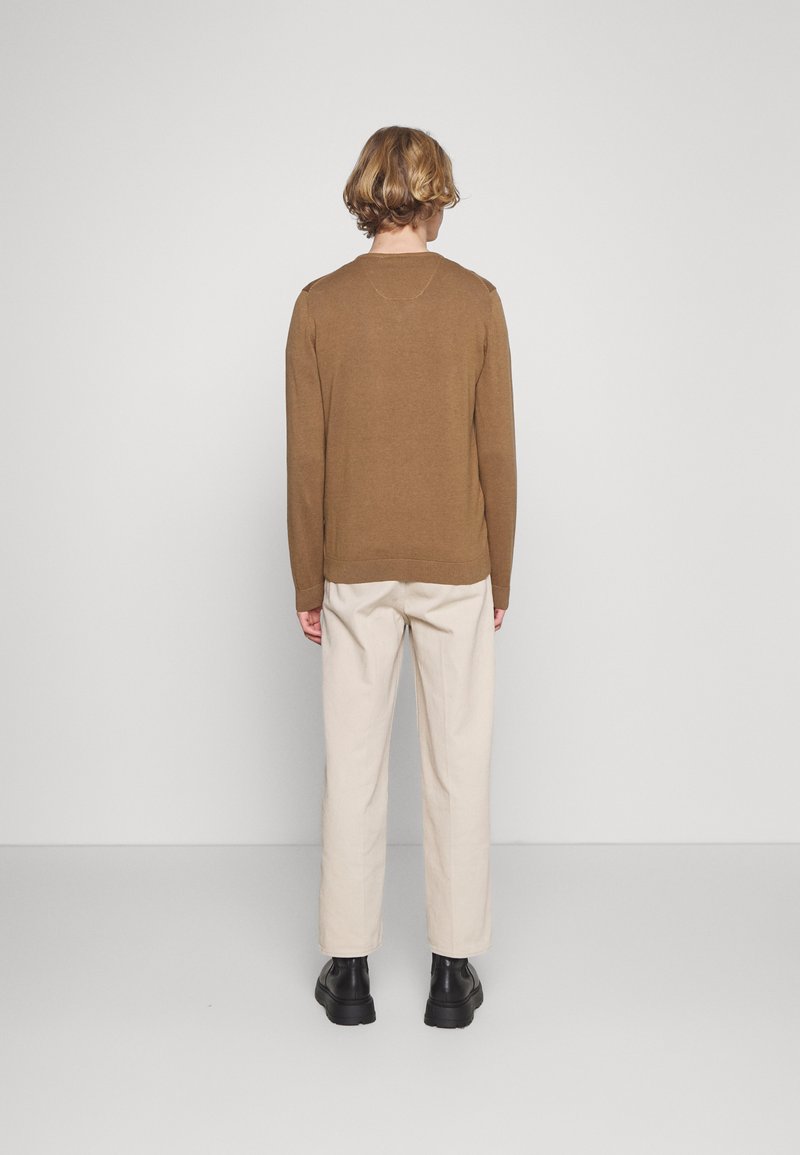 Herren Strickjacken | s.Oliver Strickpullover brown melange/braun - VM45116 Herren Strickjacken | s.Oliver Strickpullover brown melange/braun - VM45116