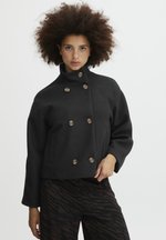 Veste ICHI Noire Taille M Pour Femme - Coupe Waist Jacket - Occasion Très Bon état