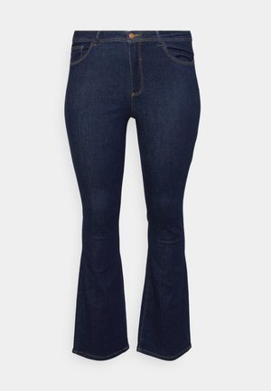 ONLY Carmakoma CARLAOLAHW FLARED - Bootcut jeans - dark blue denim