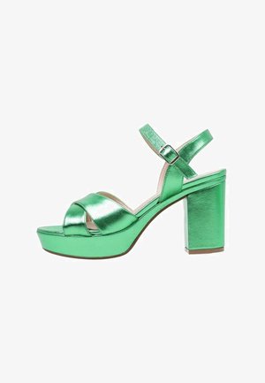 Sandra Fontán PALMERON - Sandales à talons hauts - green