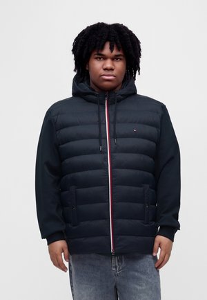 Tommy Hilfiger MIX MEDIA HOOD - Veste mi-saison - navy blue