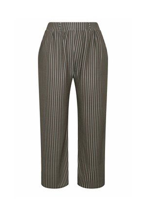 Yours Clothing, PLUS SIZE WIDE LEG TROUSERS. - Broek - chocolate