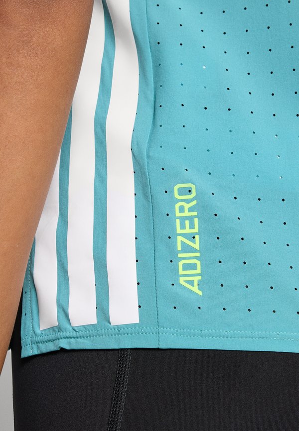 ADIZERO TEE  - Print T-shirt - powder teal2