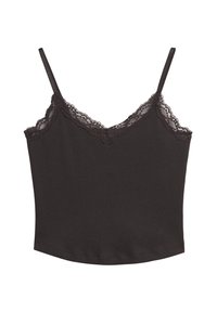Superdry & Co ATHLETIC ESSENTIAL CROPPED  - Top - bison black
