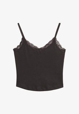 Superdry & Co ATHLETIC ESSENTIAL CROPPED - Débardeur - bison black
