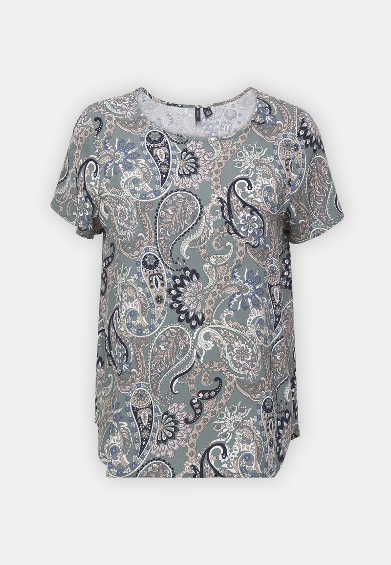 Vero Moda Blouse olijfgroen gemêleerd Vero Moda Blouse olijfgroen gemêleerd