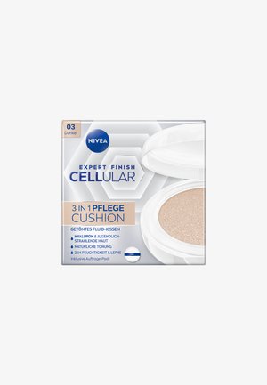 NIVEA CELLULAR EXPERT FINISH 3IN1 PFLEGE CUSHION DUNKEL 15 ML - Toner - dark 03