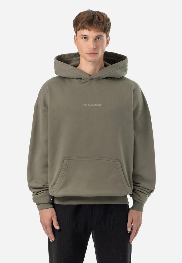 COLNE OVERSIZED HOODIE - Hoodie - washed faded olive