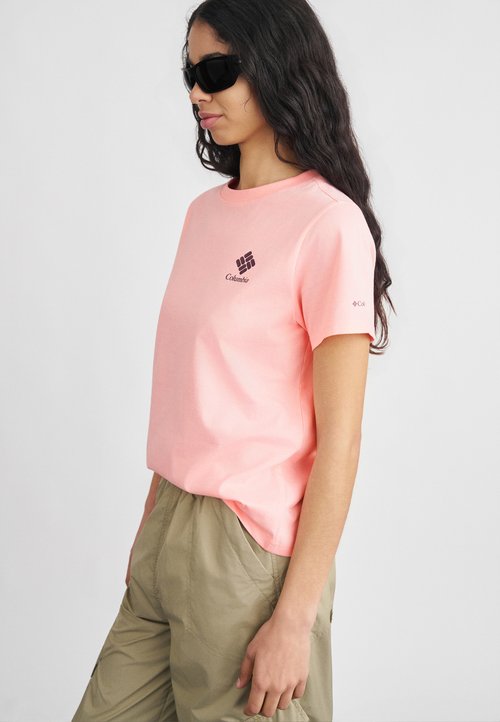 Columbia Maglietta Donna Rolling Bend Graphic SS Tee – Nero, Taglia M – Cotone