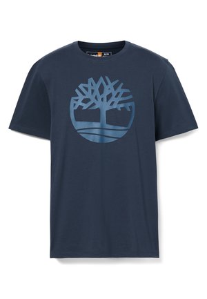 Timberland TREE LOGO SHORT SLEEVE TEE - Camiseta estampada - dark sapphire dark denim