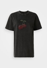 ONLWENDY OVERSIZE WASHED TEE  - Majica kratkih rukava s printom - black