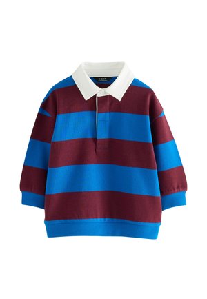 Bluză cu mânecă lungă - blue and burgundy striped