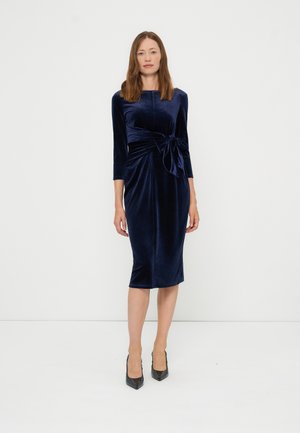 Anna Field by Zalando, VELVET DRESS - Vestido de cóctel - dark blue