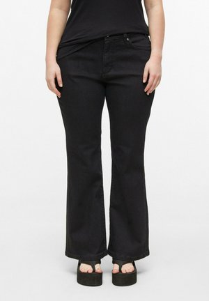 QS, JEANS-HOSE - Flared Jeans - schwarz