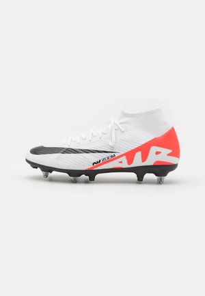 ZOOM MERCURIAL  9 ACADEMY SG-PRO ANTI CLOG TRACTION  - Screw-in stud football boots - bright crimson/white/black
