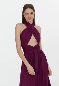 NAOKO Žerzejové šaty - dark purple