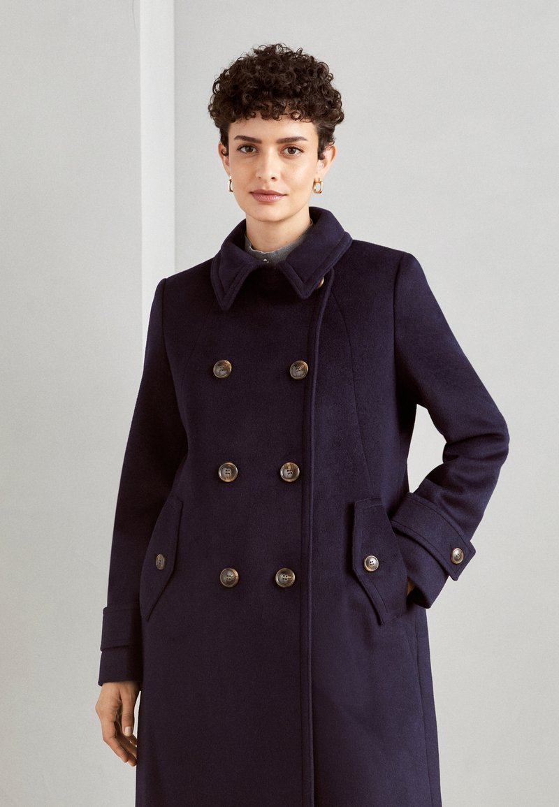 Esprit Collection Classic coat navy/dark blue Zalando.co.uk