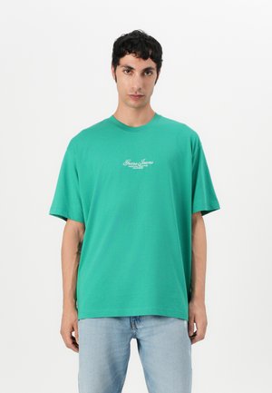 Guess Jeans TEE - T-Shirt print - green leafs