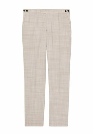 Reiss REGULAR FIT - OE BELMONDO CHECK REGULAR-FIT SUIT TROUSERS . - Anzughose - stone
