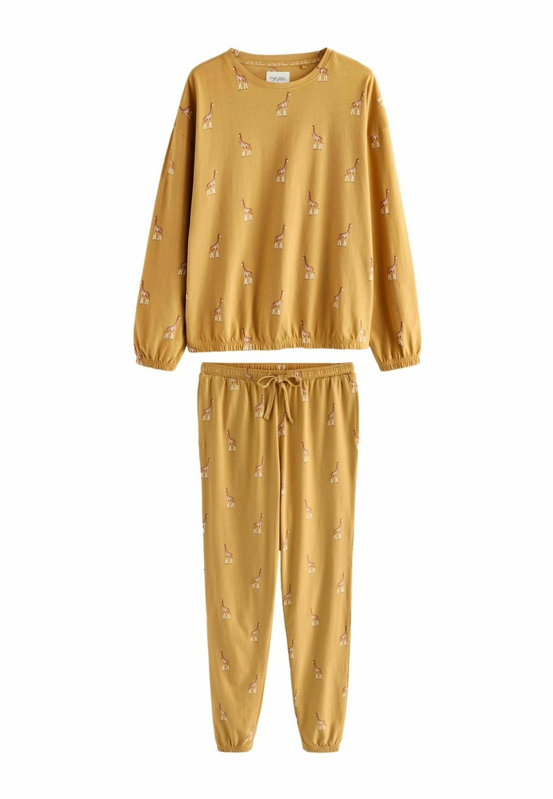 Next REGULAR FIT SET - Pidžame - ochre yellow giraffe