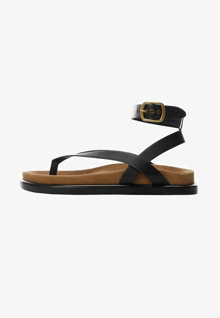 Mango Infradito - black