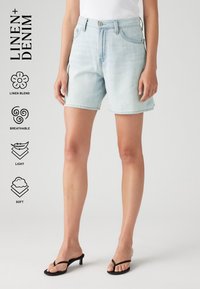 Levi's® - HIGH BAGGY - Denim shorts - luxury trip short linen+ denim Thumbnail Image 1