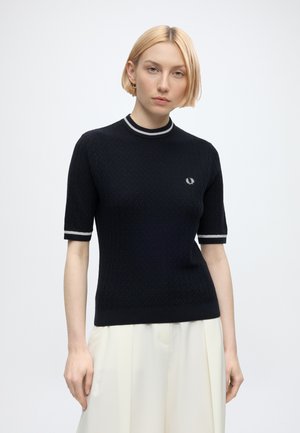 Fred Perry TEXTURED TOP - Μπλούζα - navy