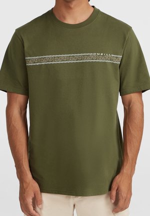 T-Shirt print - khaki